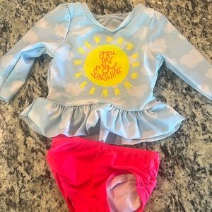 Cat & Jack 12M Two Piece Swin Suit